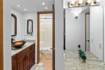 Master bathroom and vanity area
